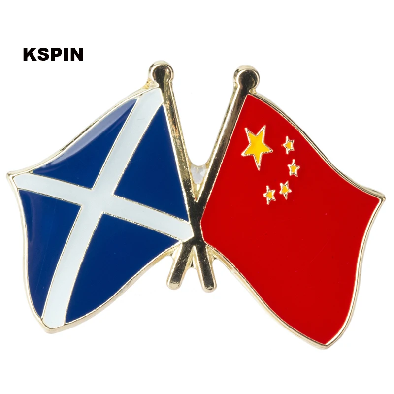 Škotska Francija Prijateljstvo Zastavo Značko Zastavo pin 10pcs veliko