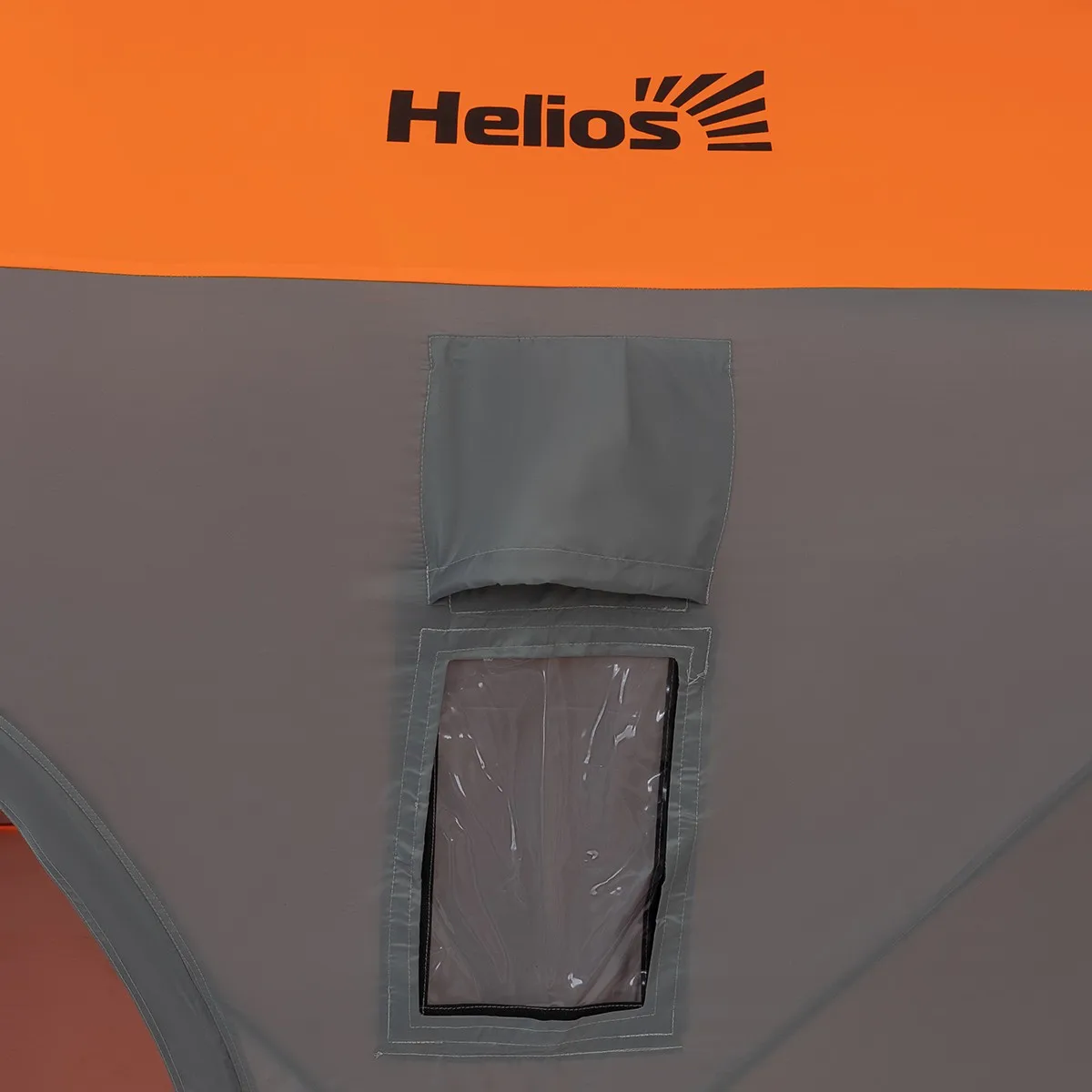 Šotor pozimi kocke 1,5x1.5 Oranžna Lumi/siva Helios (hs-gnome-user-150olg) za ice ribolov z ribiško palico in sladoled