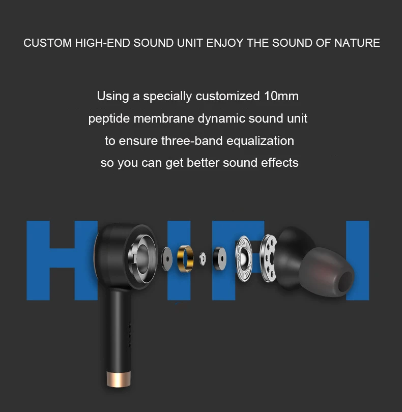 šport stereo Bas Brezžične Slušalke Bluetooth Slušalke TWS Čepkov za z mic power LED prikaz za polnjenje casee za Telefone