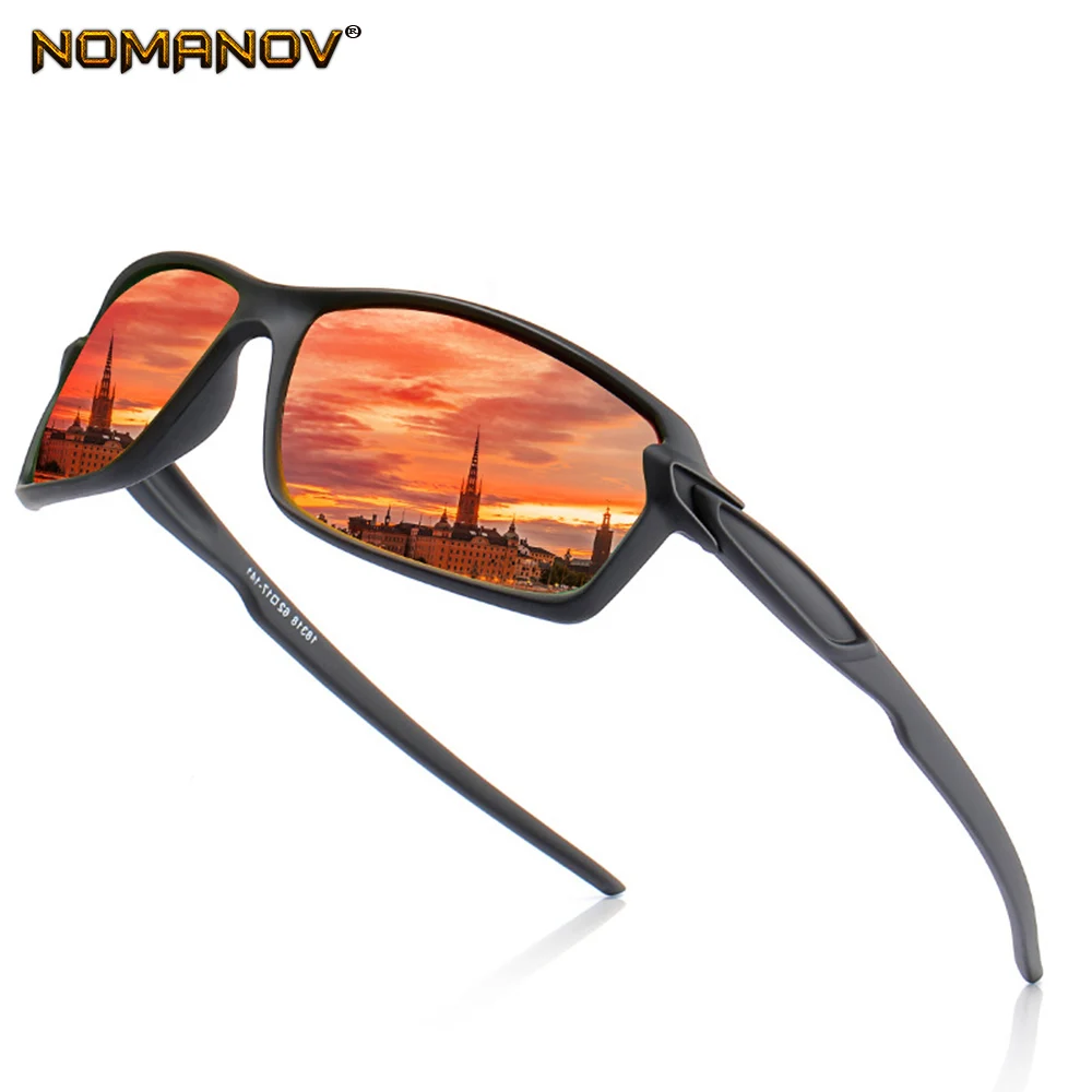 Šport Tr90 Ultralahkih Ogledalo sončna Očala Polarizirana sončna Očala po Meri Narejene Kratkovidnost Minus Recept Polarizirana Objektiv -1 do -6