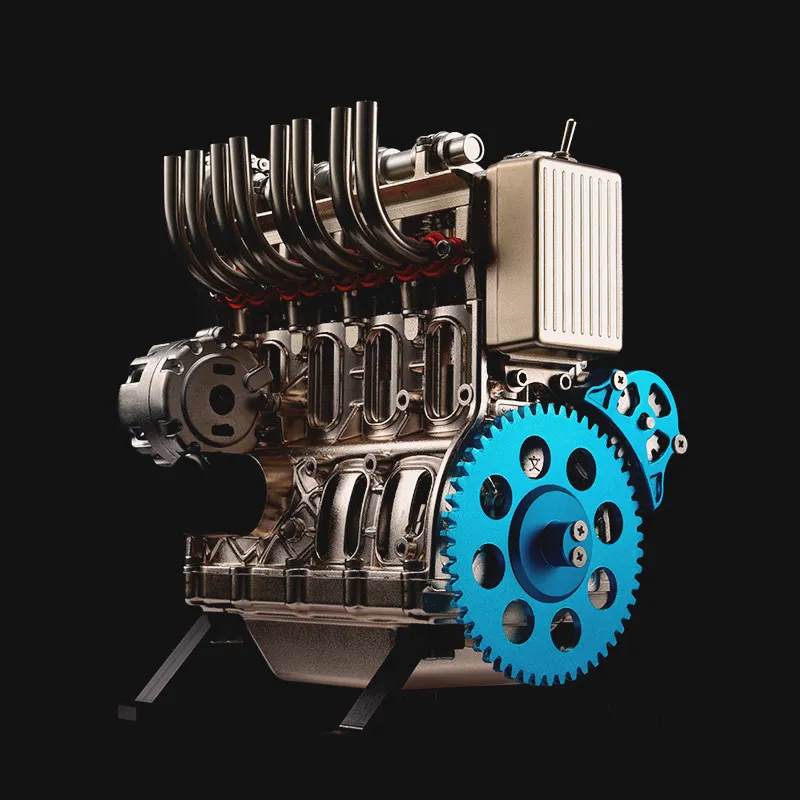 Štirivaljni mini motor ne-Stirling Haynes model kovinski skupščina lahko začnete modela procesa: anodiziranja