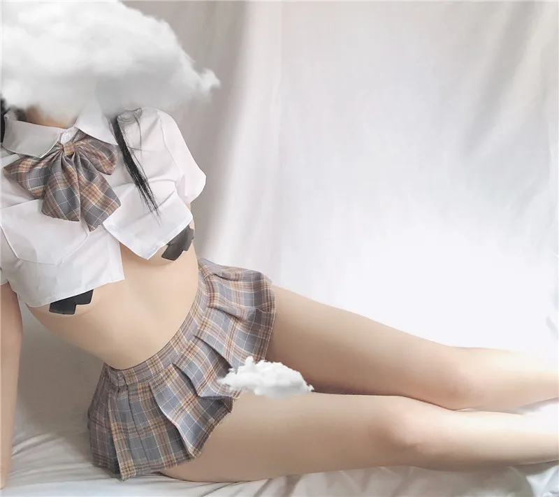Študenti Enotno Odraslih Spolna Fantazija Vlogo Igrajo Šolarka Enotno Nekaj Sex Igre Cosplay Kostum Seksi Mini Bluzo, Krilo Set