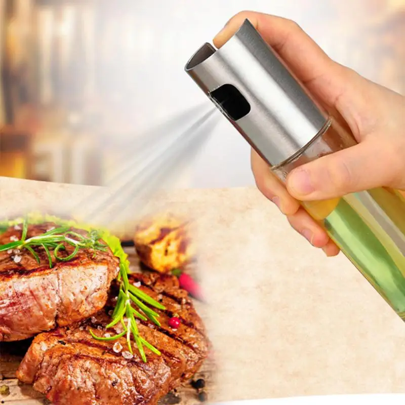 Žar Oil Spray Steklenico iz Nerjavečega Jekla Škropilnica Injektor Stekla Pot BBQ Peko Kuhinja, Kuhanje Orodje