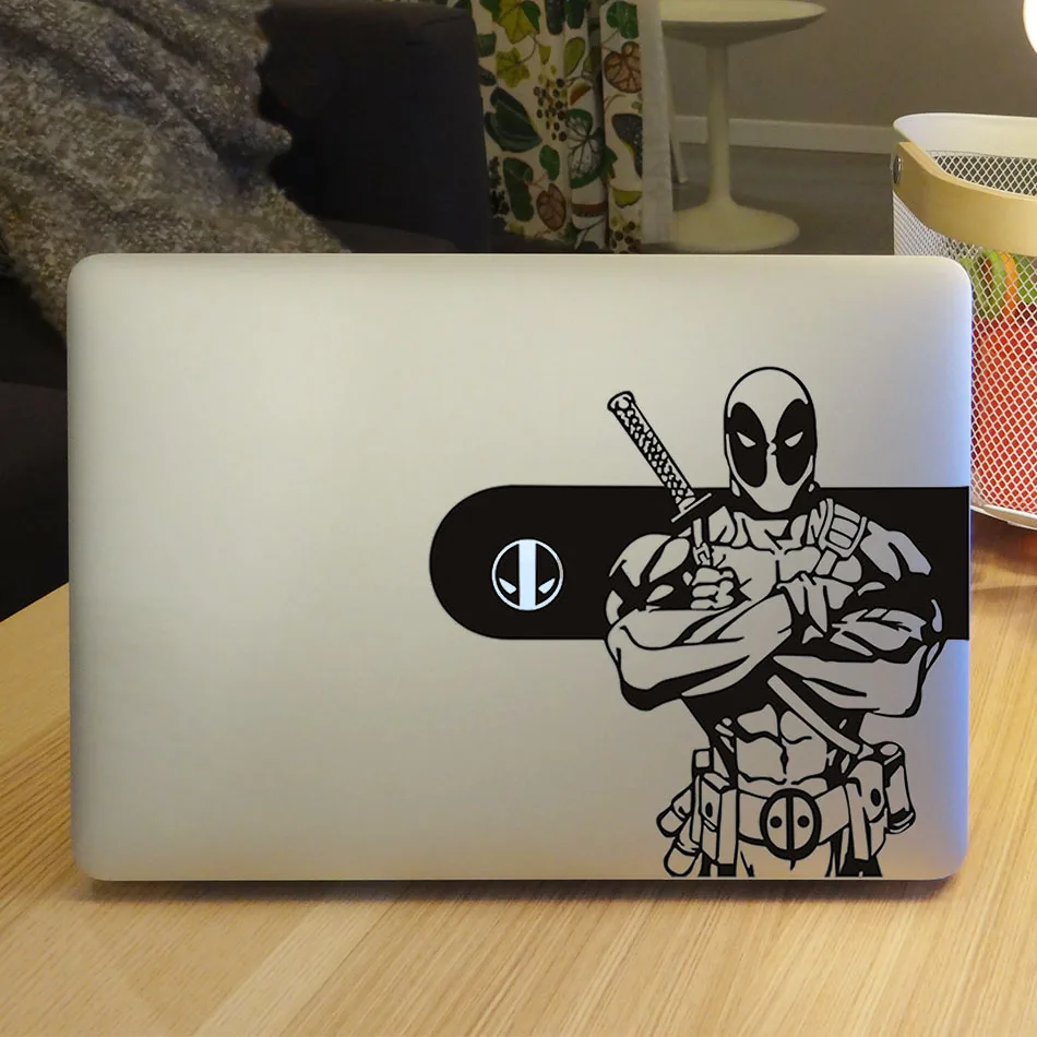 Žareče Logo Design Deadpool Laptop Nalepko Nalepko za Apple MacBook Kože Air Pro 13 Retina 11 12 15 palčni Mi Površino Knjiga Nalepka