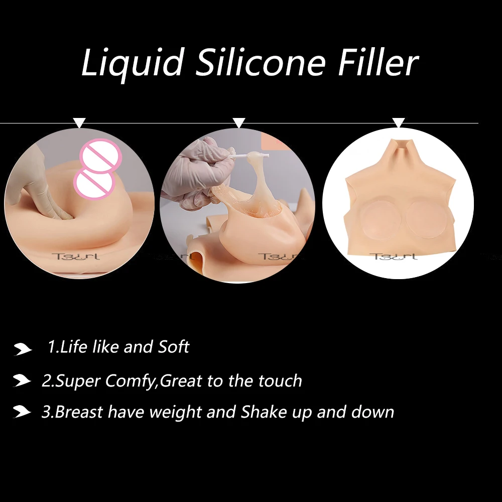 Ženska Tekočina Silikonske Prsne Oblike ojačevalcev Mastectomy Boob Protezo, Primerni za Crossdressers BCDEG POKAL