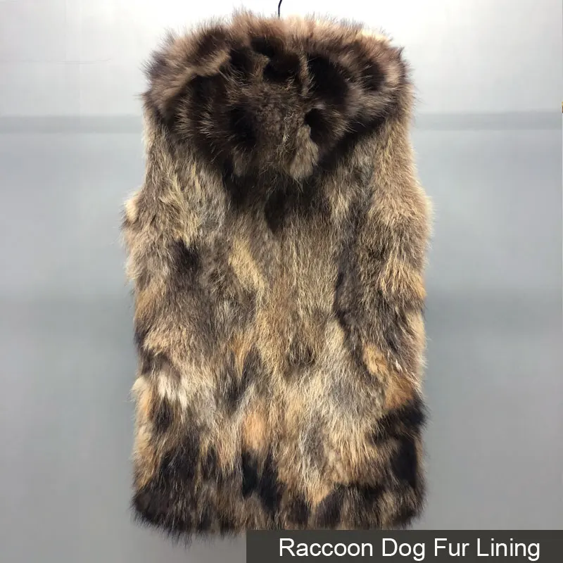 ženska zimske jakne Pravi Rakunasti Pes Krzno oblog, lisica krzno ovratnik se lahko odstrani Pravi krzno plašč