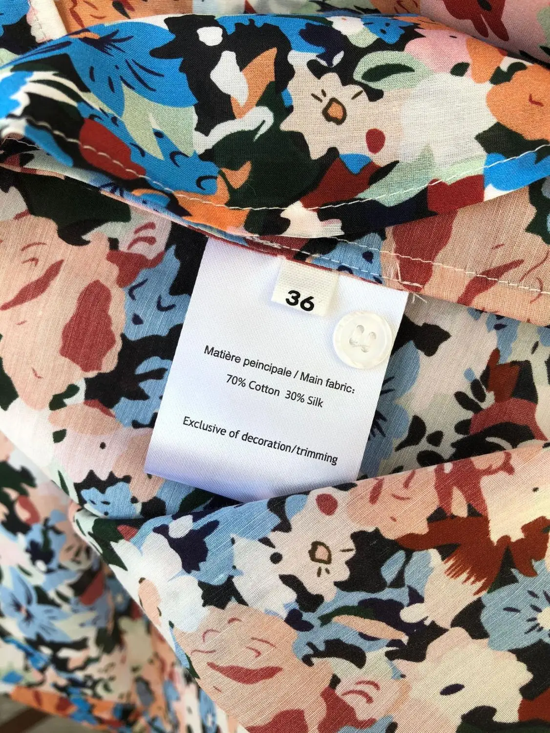 Ženske Cvjetnim Tiskanja Dolgo Sleeved Majico Svila Bombaž francoski Romantični Zavoj navzdol Ovratnik za Priložnostne Bluzo 2020 Zgodaj Spomladi