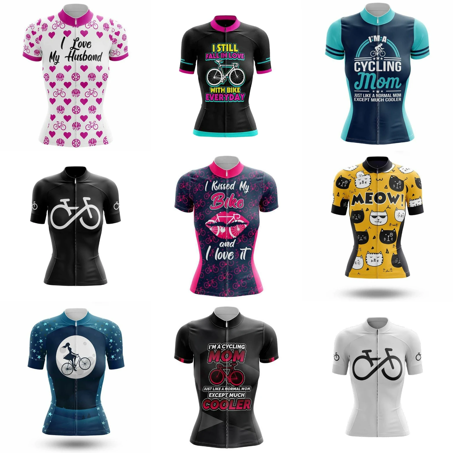 Ženske Cyling Jersey Prostem Cestnem Oblačila Kolo Mtb Kolo Kratek Sleeve Kolesarjenje Majice, Vrhovi Mačka Macaquinho Ciclismo Feminino