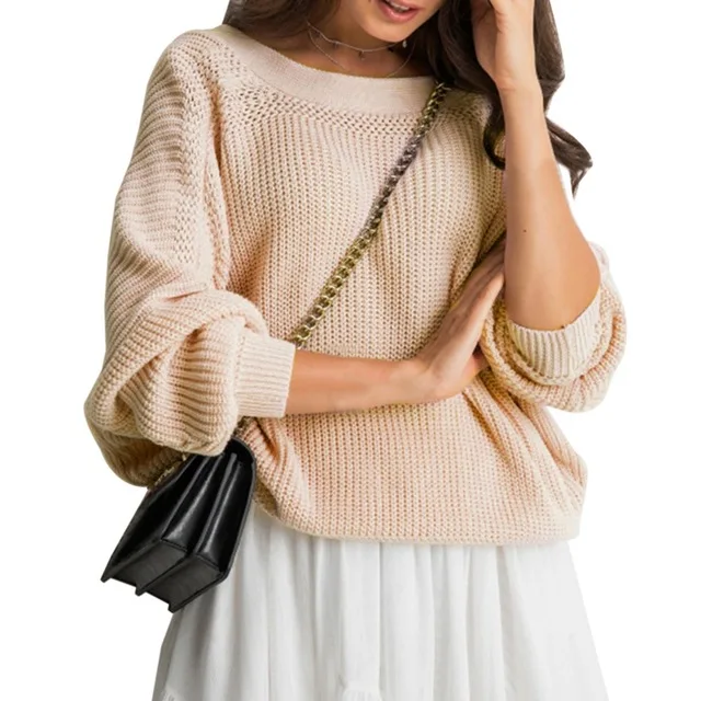 Ženske gumb pleteni pulover priložnostne dolgo sleeved ohlapen pulover pulover ženske pletene vrh