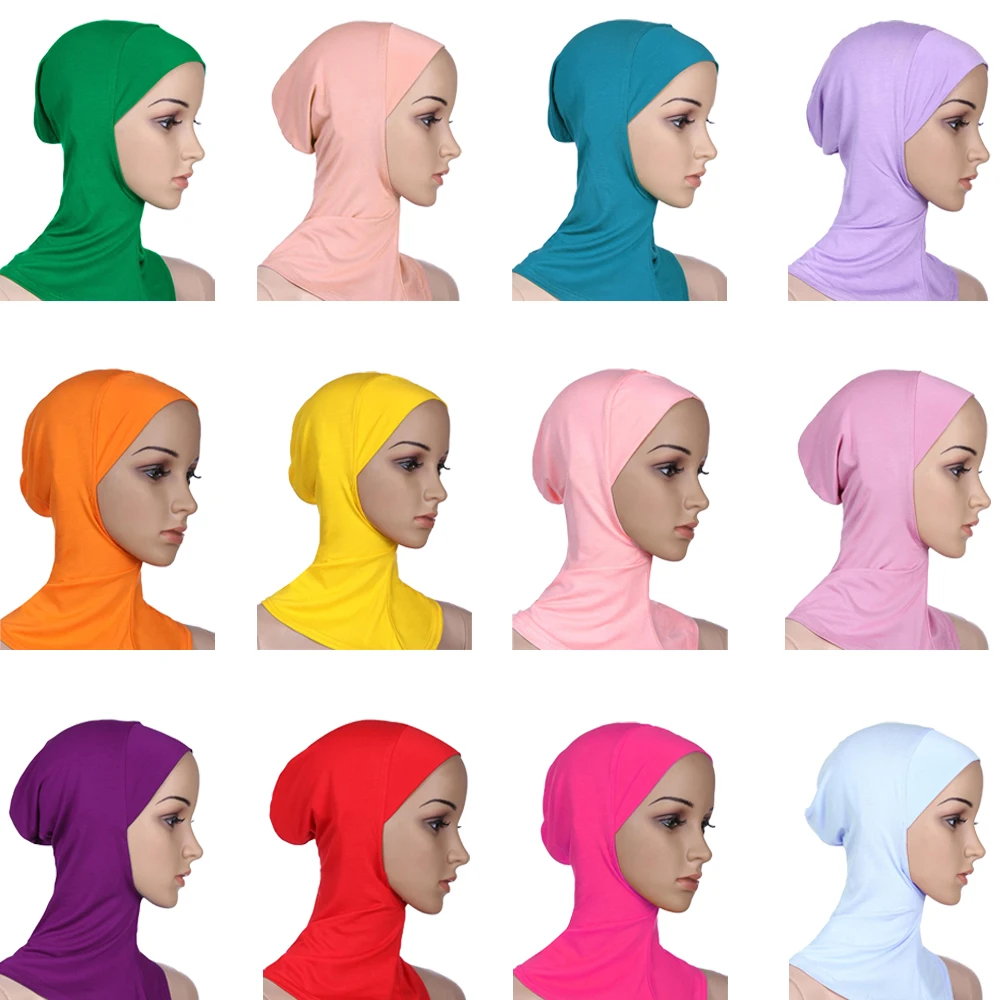 Ženske Ninja Glavo Kritje Bonnet Klobuk Underscarf Muslimanskih Turban Lady Kapa Šal, Kapo Skullies Beanies Beanies Polno Kritje Bonnet Moda