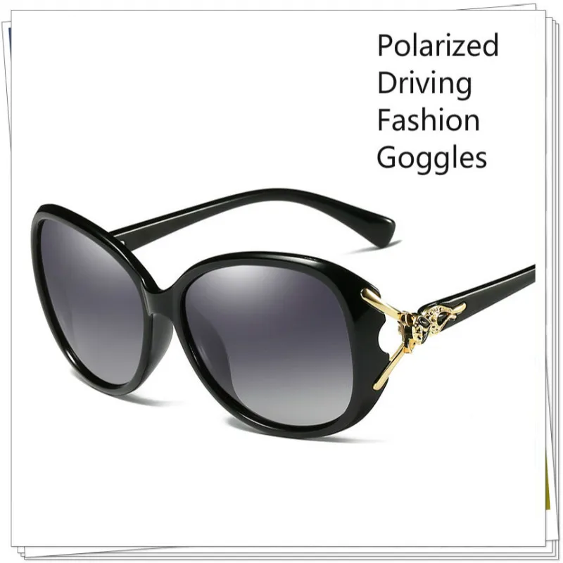 Ženske Polarizirana sončna Očala Moda Vožnjo sončna Očala UV400 Anti-Glare Fox Očala z Očali Primeru