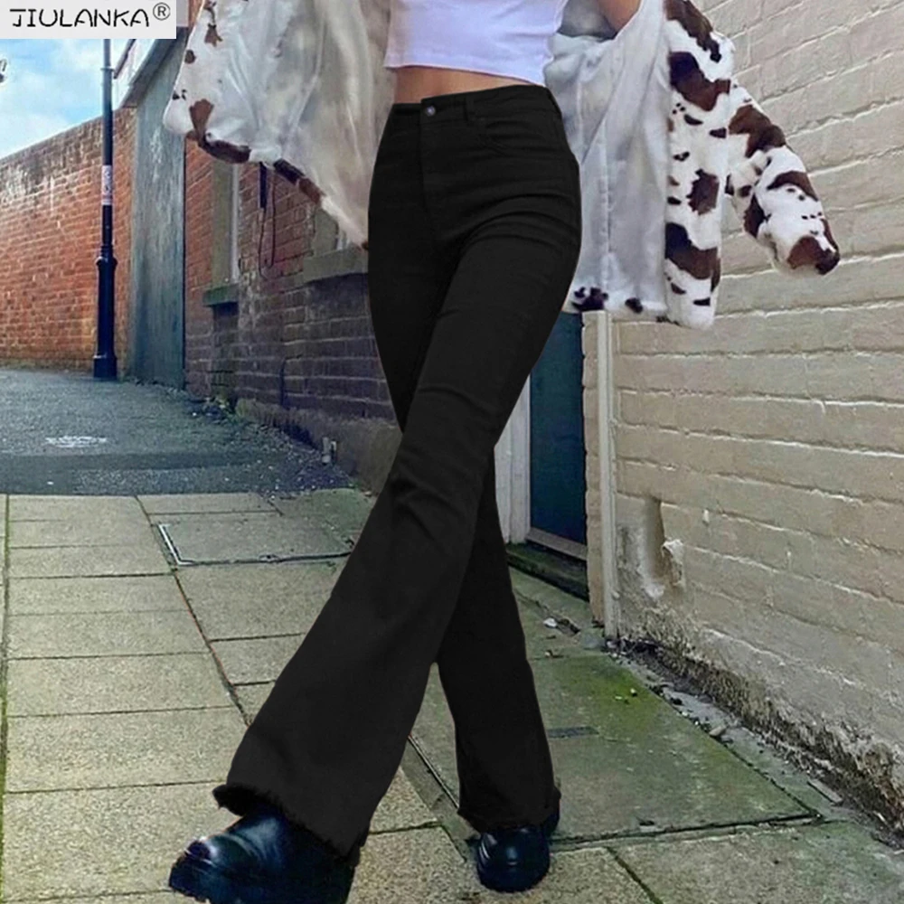 Ženske stretch Sežgati rjava jeans ženska visok pas črne Kavbojke rjave Hlače undefined Ženske hlače, Kavbojke ženske obleke hlače