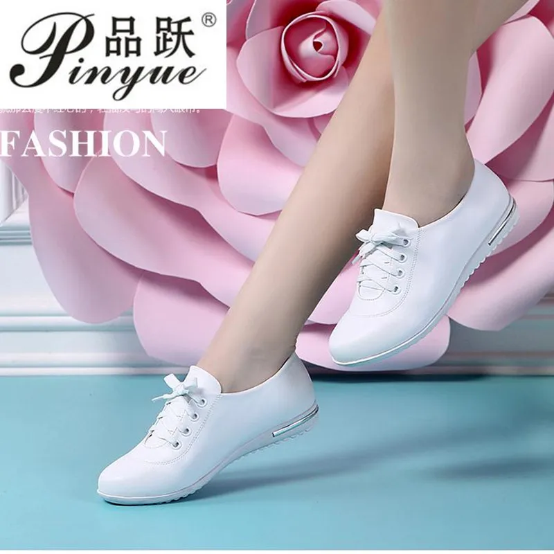 ženske superge bele usnjene čevlje velikih velikosti 34--43 copati ženske usnjene čevlje Čipke-up priložnostne superge