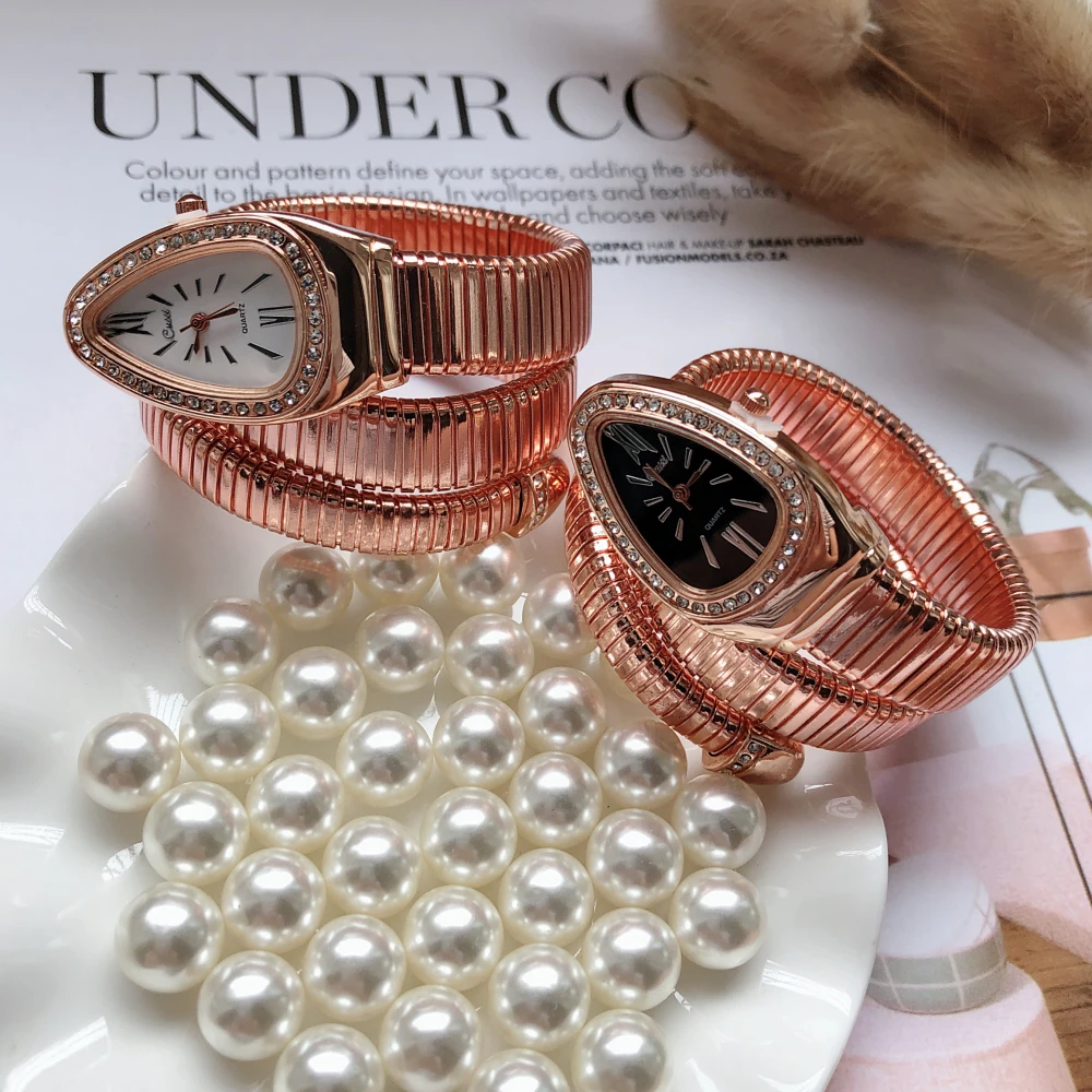 ženske ure top blagovne znamke luksuzni kača zapestnica ženske gledajo moda obleko kristalno ure ženske ure Marec 8 dame darilo