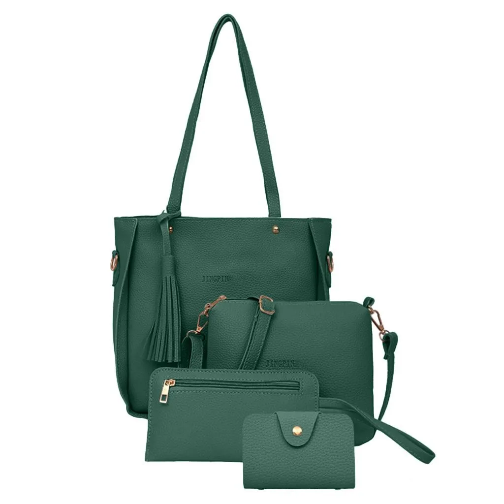 Ženske vrečko 2020 nov modni štiri-delni torba Messenger bag denarnico, torbico, velike zmogljivosti, pu mati vrečko