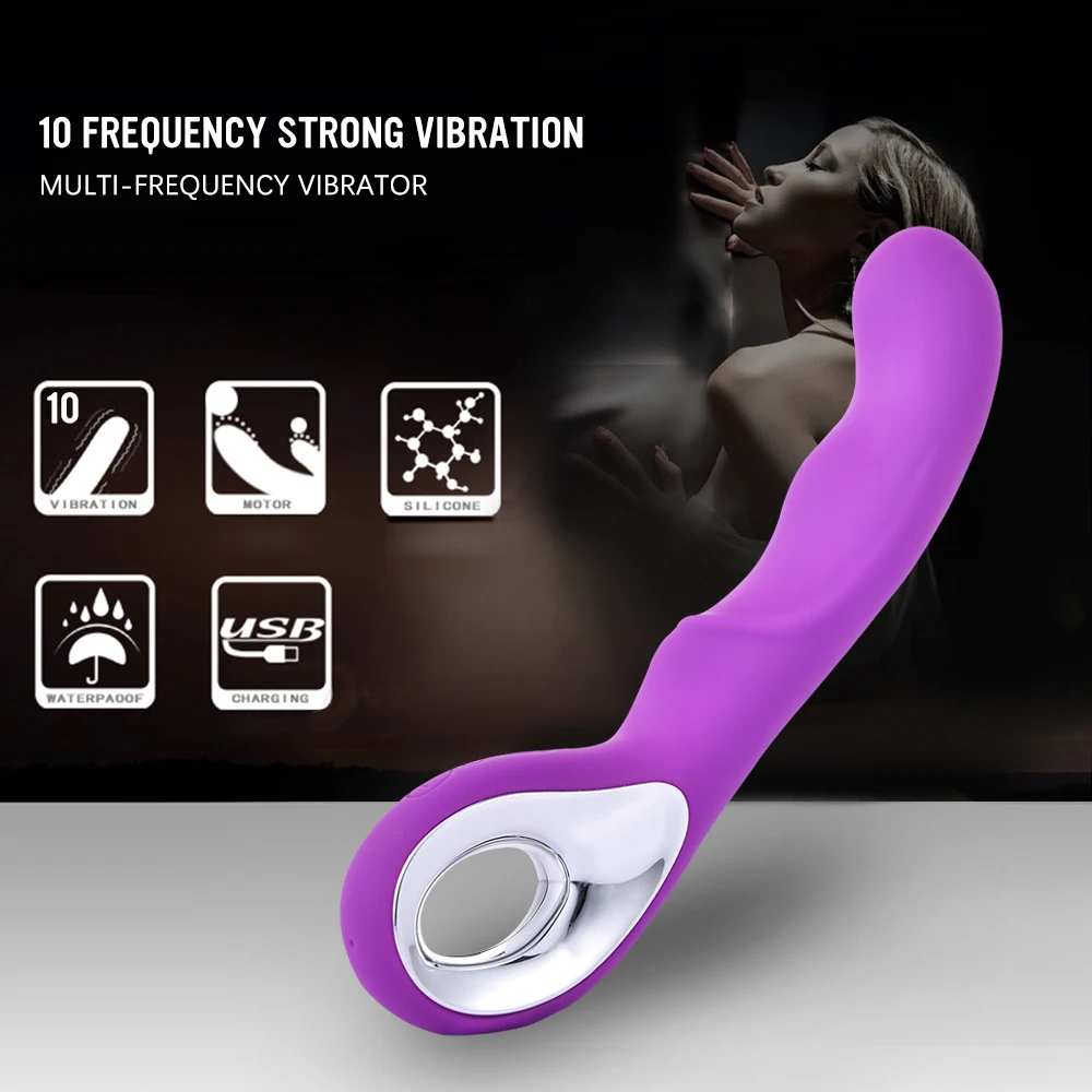 Ženski 10 Hitrost Dildo, Vibrator Ženska Masturbacija Massager Odraslih Igrače USB Polnjenje Klitoris Stimulator Spolnih Igrač za Ženske