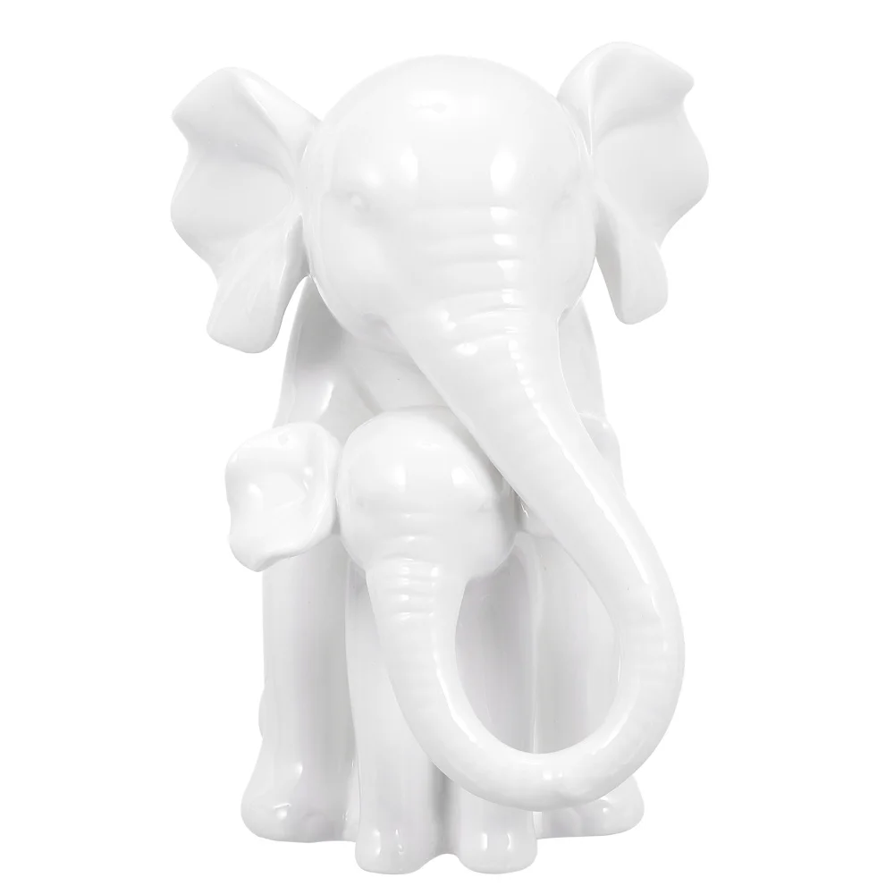 Živali Kip Sloni Figur Keramični Namizni Okras Sloni Ornament
