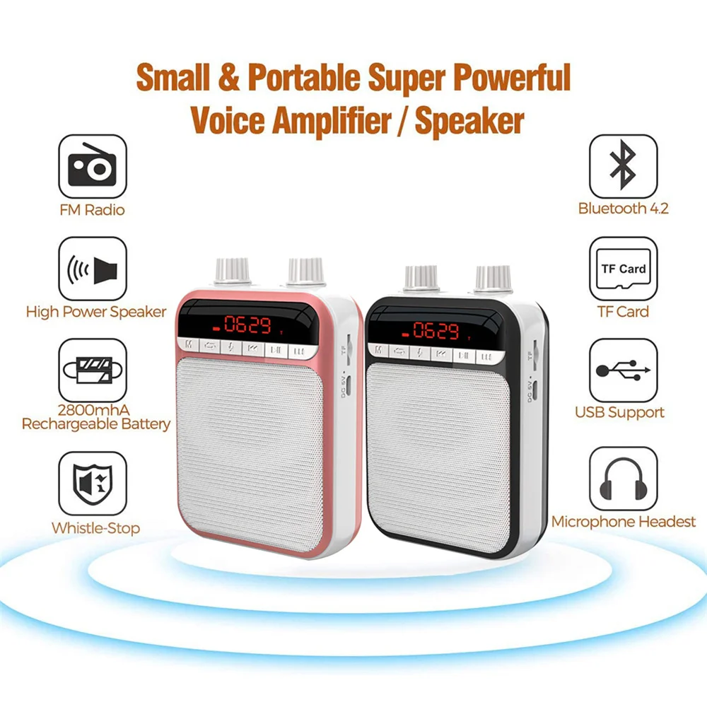Žično Mini Audio Zvočnik Prenosni Telefonski Ojačevalec Naravnega Stereo Zvoka Mikrofon Zvočnik za Učitelje Govor