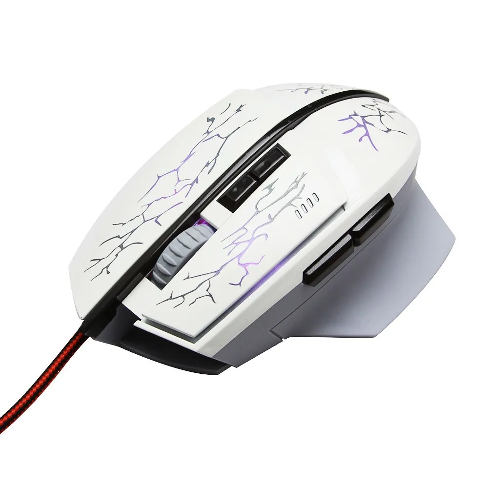 Žično Miško Gaming Miška 1600DPI LED Krvavo Svetlobe, Optični Računalnik Micel za Prenosni RAČUNALNIK Prenosni LOL Dota 2 Overwatch Igralec