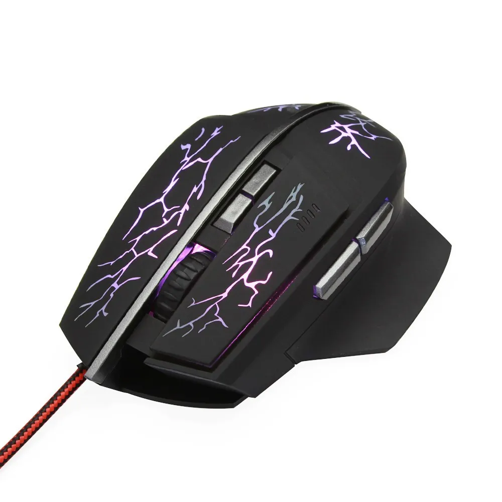 Žično Miško Gaming Miška 1600DPI LED Krvavo Svetlobe, Optični Računalnik Micel za Prenosni RAČUNALNIK Prenosni LOL Dota 2 Overwatch Igralec