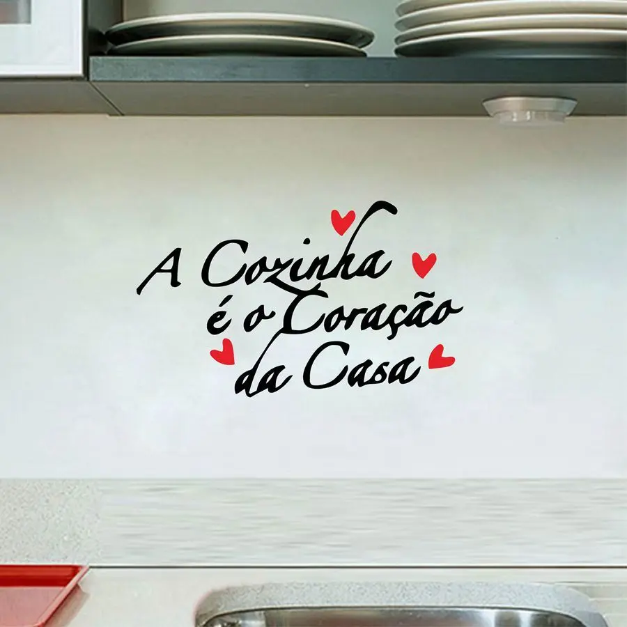 Португальская версия Кухня виниловые наклейки на стены Стикеры Европейский Стиль Wall Art наклейки для украшения для кухни